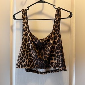 Shein leopard crop top